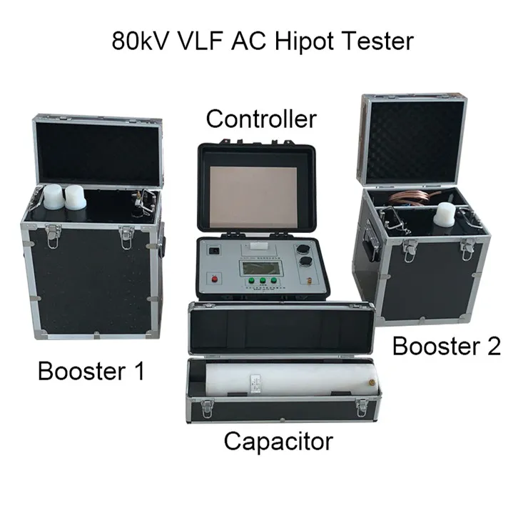 Υψηλής τάσης καλώδιο AC Hipot Tester Vlf 80kv για την ηλεκτρική βιομηχανία 0